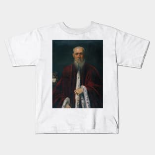 Portrait of the Procurator Alessandro Gritti by Tintoretto Kids T-Shirt